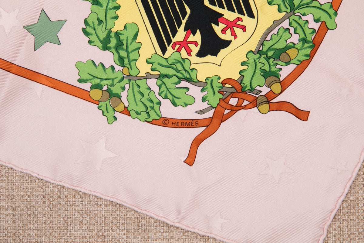 ヴィンテージエルメススカーフ　エルメス カレ90 Emblemes de LEurope(ヨーロッパ エンブレム)