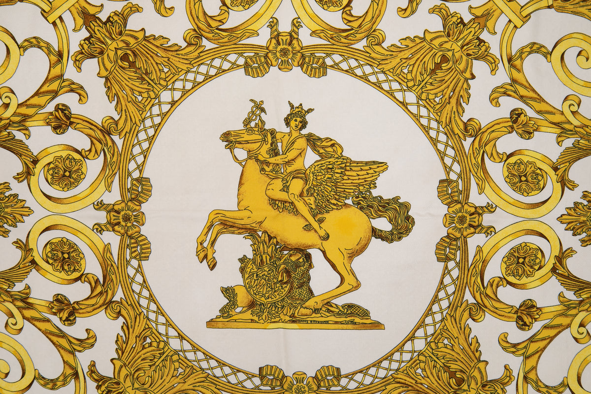 ヴィンテージエルメススカーフ　エルメス カレ90 　LES TUILERIES(チュルリー公園)