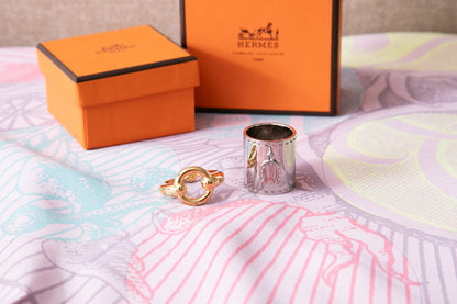 Hermès エルメス　スカーフリング　メタルホースシュー