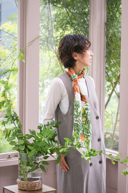 ヴィンテージエルメススカーフ　エルメス カレ90 　Passiflores パッションフラワー