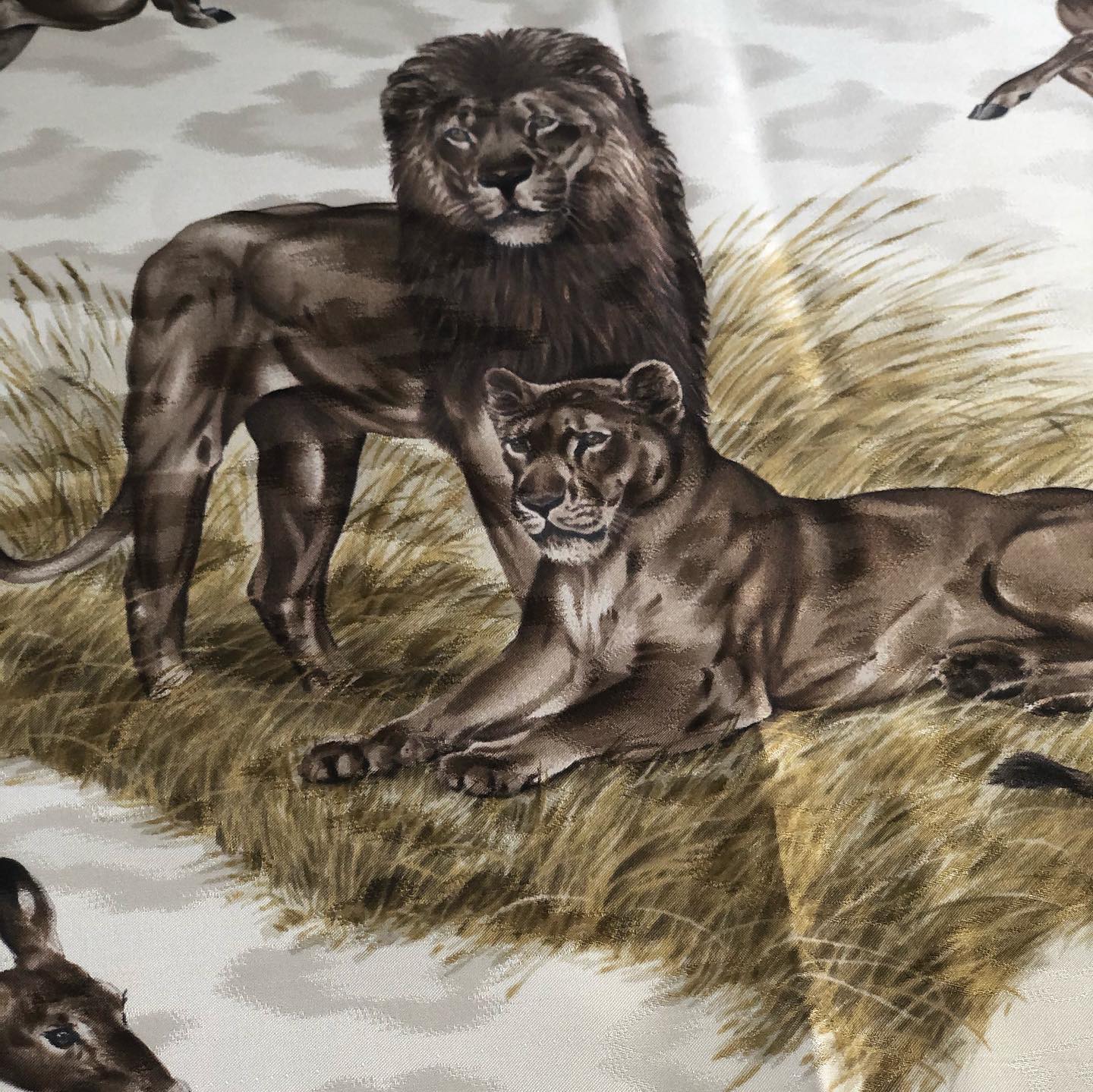 【売約済】Kenya ケニア 　ヴィンテージエルメススカーフ　カレ９０