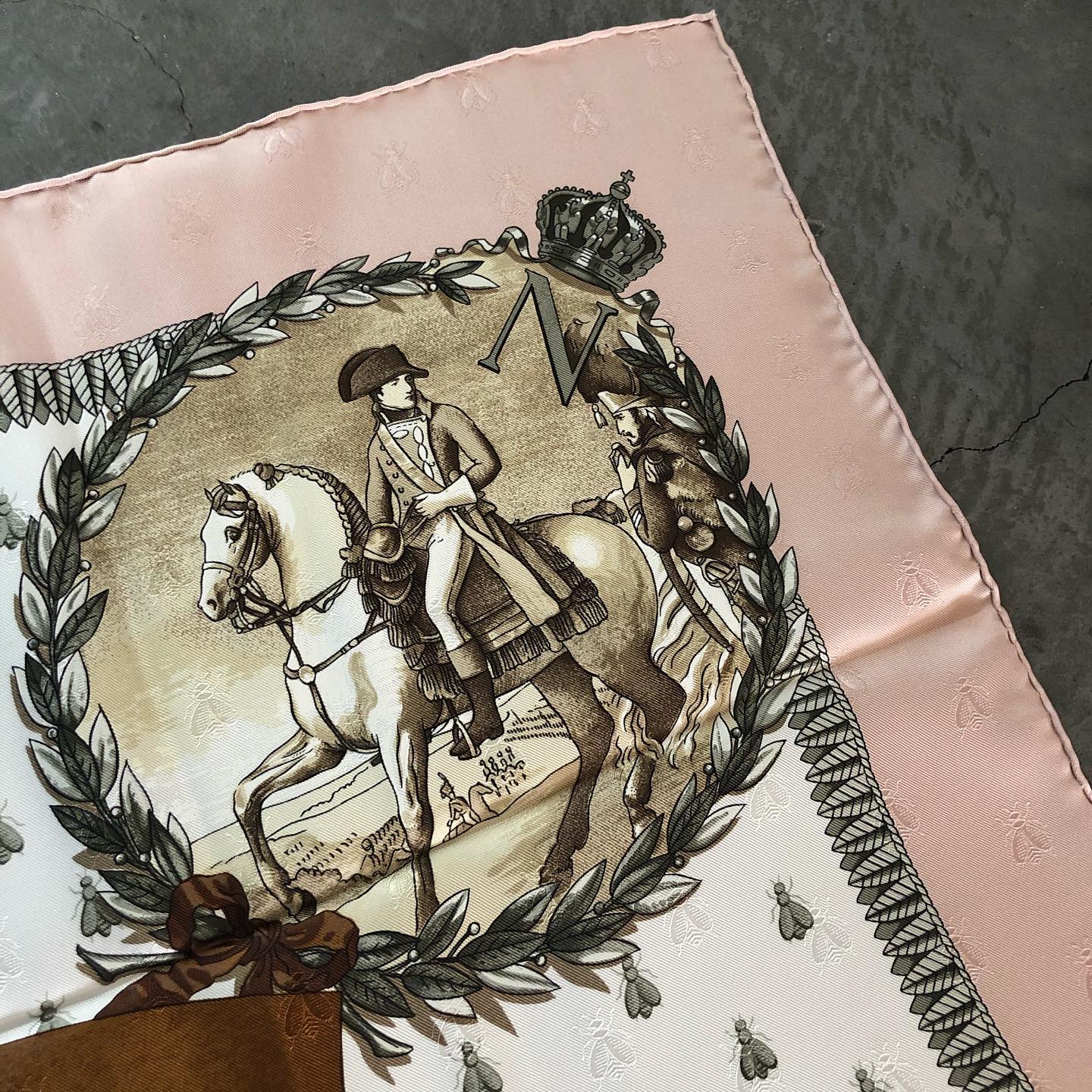 【売約済】NAPOLÉON ナポレオン 　ヴィンテージエルメススカーフ　カレ９０